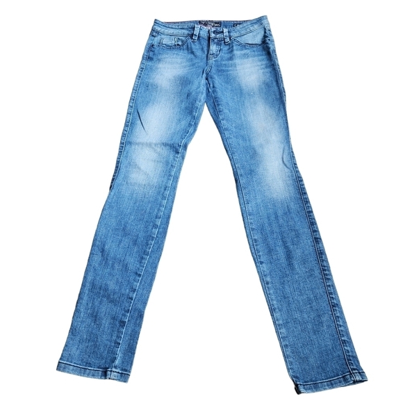 Guess Brittney-Skinny low-rise skinny blue denim  Jean pants - Picture 1 of 12